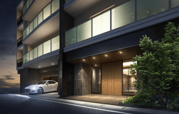 セレンシオ春日中央　エントエランスアプローチ完成予想図