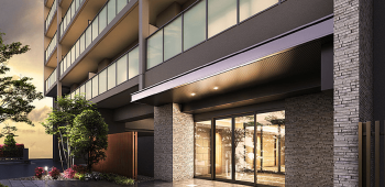 エクストラマークシティ大津石山　エントエランスアプローチ完成予想図