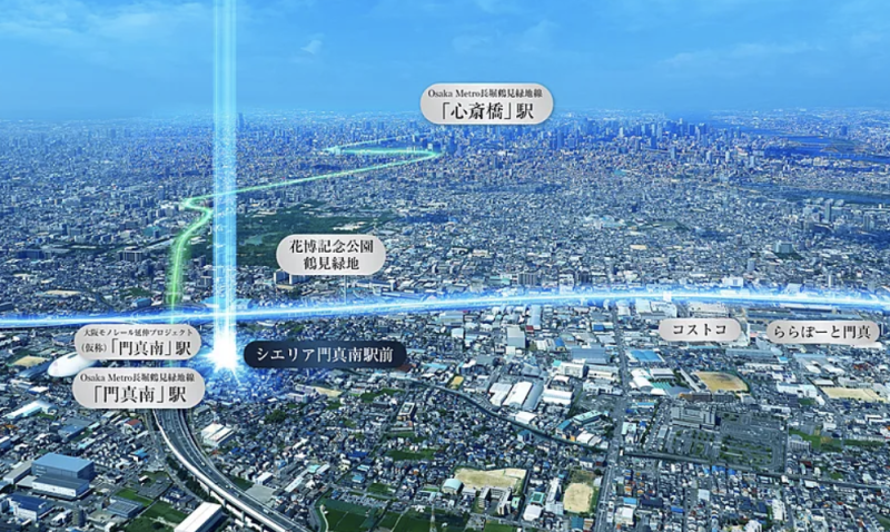 ファイル:シエリア門真南駅前 周辺写真CG合成.png