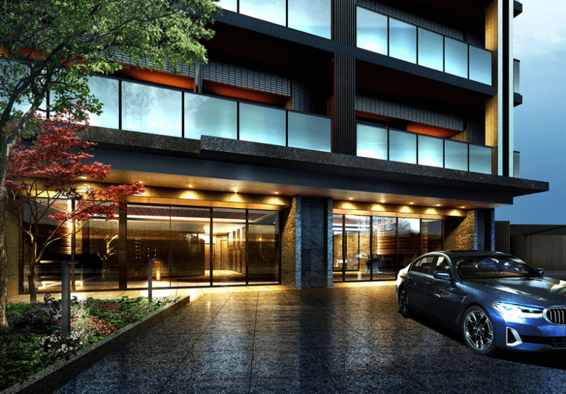 ファイル:オープンレジデンシア川崎 エントエランスアプローチ完成予想図.png