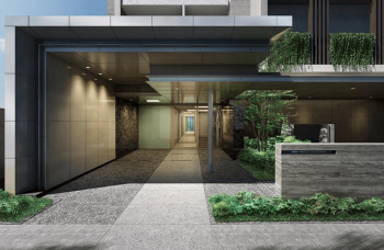 プラウド五反田　エントエランスアプローチ完成予想図