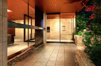 プラウド名東一社　エントランスアプローチ完成予想図