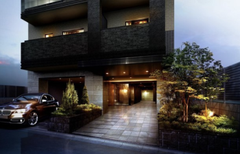 オープンレジデンシア飯田橋　エントランスアプローチ完成予想図