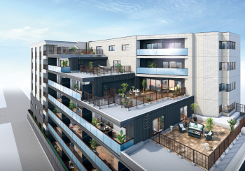 クオス港北ニュータウン ステーションヴィラ　ルーフバルコニー完成予想CG1