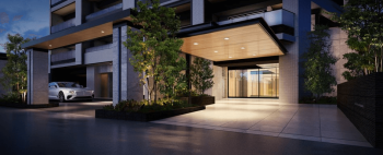 グランクレア橦木町　エントエランスアプローチ完成予想図