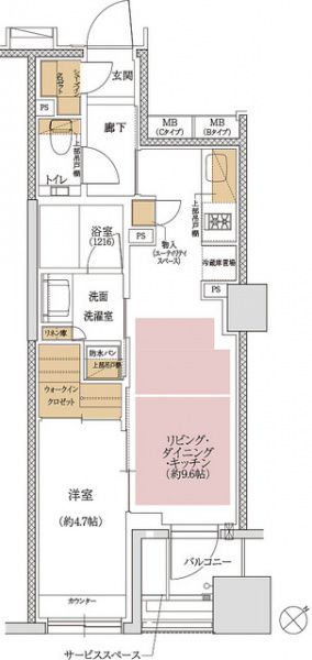 ファイル:ジオ文京千石Cタイプ 37.63㎡.jpg
