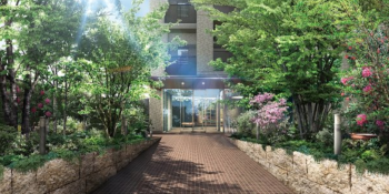 バンベールNAGOYAフォレスタ　エントランスアプローチ完成予想CG（S）