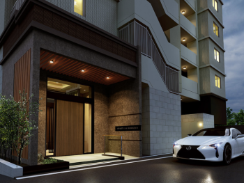 ビバシティ桜町弐番館　エントランスアプローチ完成予想図