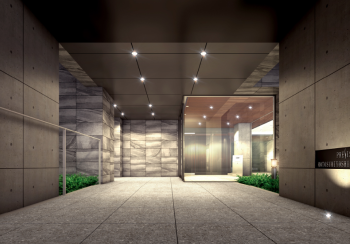 プレシス元住吉プロスタイル　エントランス完成予想CG