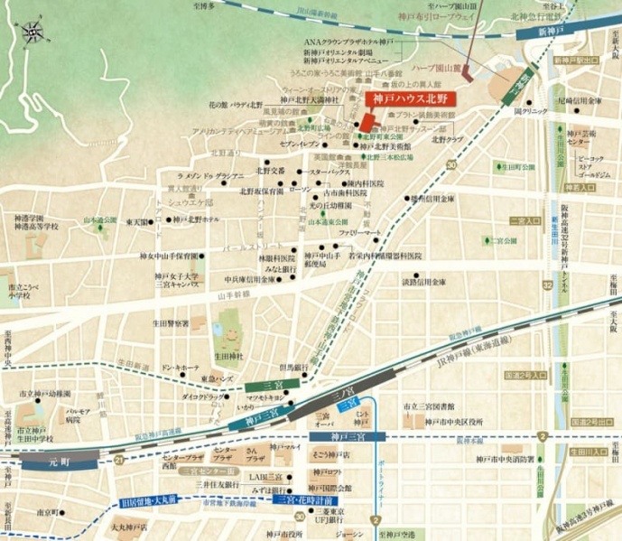 ファイル:現地案内図 北野161106.jpg