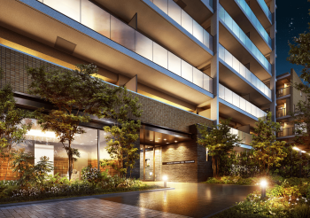 ウィザースレジデンス千葉椿森　エントランスアプローチ完成予想図