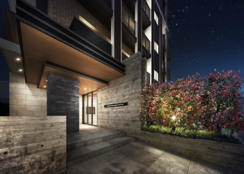 エイリックスタイル香住ヶ丘クオリア　エントエランスアプローチ完成予想図