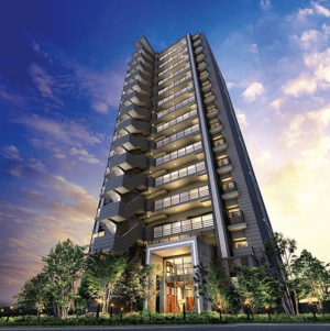 クレアホームズ八尾ザ・グランエア　外観完成予想図