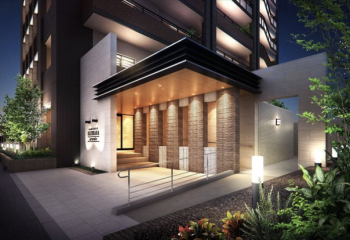 グランドキャッスル葛原グランツ　エントランスアプローチ完成予想図