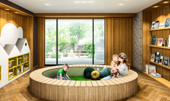 ファインシティ新越谷　キッズラウンジ完成予想CG