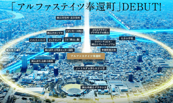 アルファステイツ奉還町　周辺写真CG合成