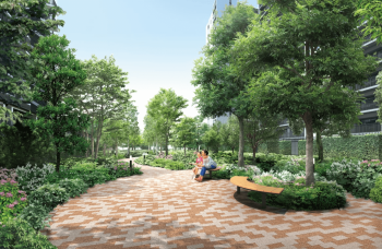 シティテラス金町　森の広場完成予想CG