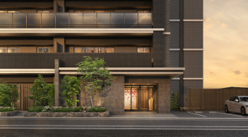 シーンズ京都二条　エントエランスアプローチ完成予想図