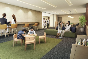 ジオ川西多田 パークサイト　ラウンジ（集会室）完成予想図2