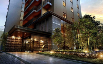 パークホームズ浦和常盤十丁目　エントランスアプローチ完成予想CG