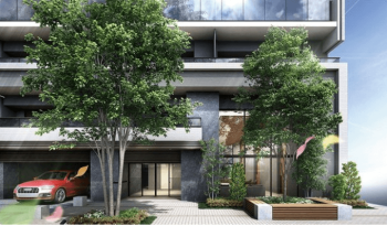 プラウド所沢寿町　エントランスアプローチ完成予想図