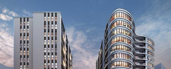 プレミスト東銀座築地 Arc Court／Edge Court　外観完成予想図