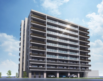 アルファステイツ新発田駅　外観完成予想CG1