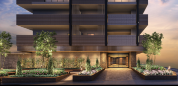 グランアッシュなかもずアクシス＆ブライト　エントエランスアプローチ完成予想図