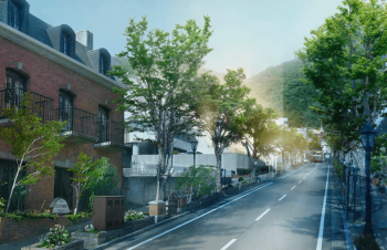 グランドメゾン神戸北野坂　周辺写真CG合成