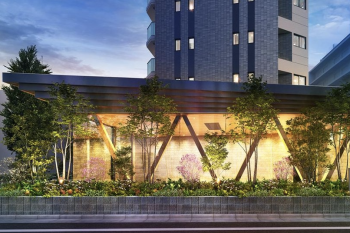 ザ・パークハウス 用賀プレイス エスコートホール外観完成予想CG1.png