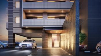 ラルステージ久米駅前　エントエランスアプローチ完成予想図