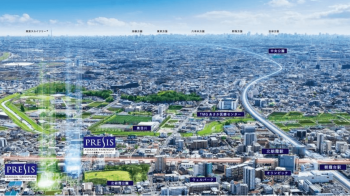 プレシス朝霞台グリーンパークス・プレシス朝霞台パークフロント　周辺写真CG合成