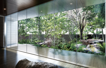 プレミスト大濠二丁目　ラウンジ・中庭 完成予想図