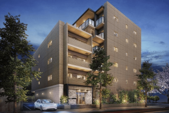 ヴィー・クオレ熱田神宮西　外観・エントエランスアプローチ完成予想図