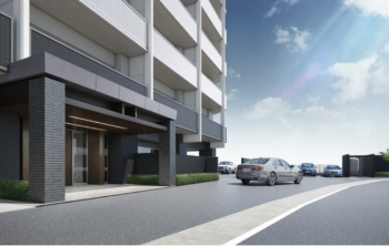 ヴェルディ今市西　エントランスアプローチ完成予想CG