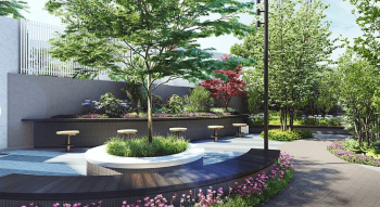 クレヴィア荏原町GARDEN　中庭完成予想図1