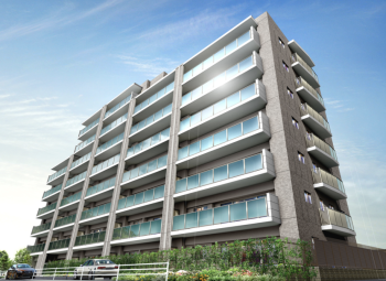 サンメゾン西新　外観完成予想図1