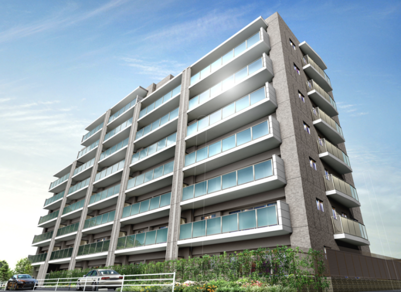 ファイル:サンメゾン西新 外観完成予想図1.png