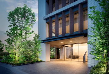 シティハウス調布　エントエランスアプローチ完成予想図