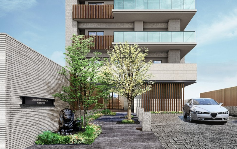 ファイル:ライオンズ船橋本町マークスフォート エントランスアプローチ完成予想CG.png