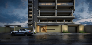 グラン リソシエ 烏丸御池　エントランスアプローチ完成予想図