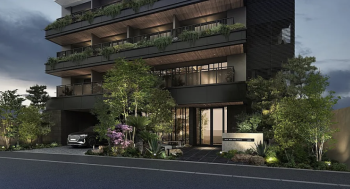 デュ・レジア平尾テラス　エントエランスアプローチ完成予想図