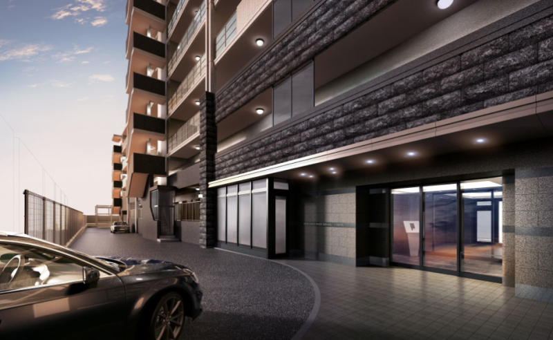 ファイル:プレサンス ロジェ 水無瀬一丁目 エントランスアプローチ完成予想CG.png