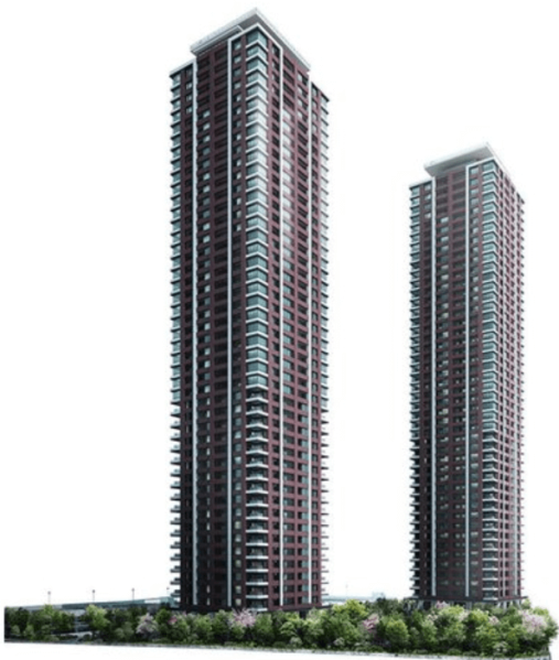 ファイル:アイランドシティ オーシャン＆フォレストタワーレジデンス 外観完成予想図.png