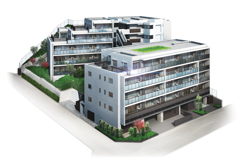 ファイル:クレアホームズ宮崎台 建物完成予想図.png