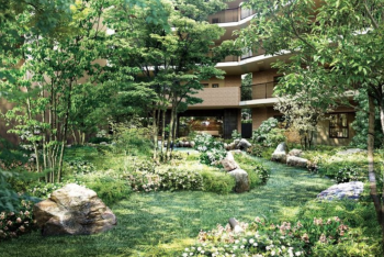 パークホームズ北浦和ガーデンズ　リラクガーデン完成予想CG