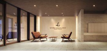 リヴィエール八幡中央ガーデンテラス　エントランスホール・ラウンジ完成予想CG