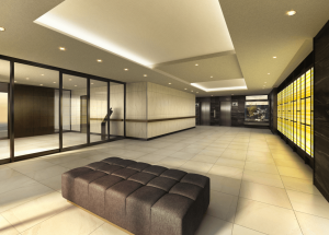 アルファステイツ鹿田本町　エントランスホール完成予想図