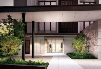 ローレルアイあべの　エントランスアプローチ完成予想CG