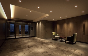 プレサンス ロジェ 庄内通駅前　エントエランスホール完成予想図